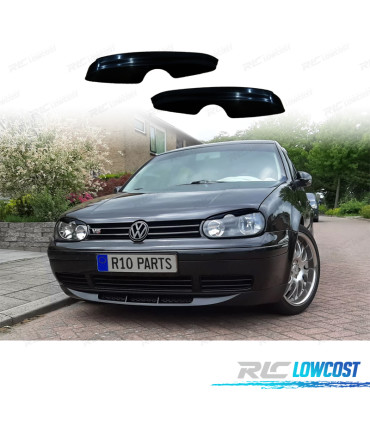 PESTANAS DE FAROIS VOLKSWAGEN VW GOLF 4 PRETO BRILHANTE