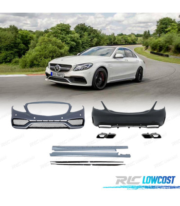 KIT DE CARROÇARIA MERCEDES CLASE C W205 14-18 LOOK C63 AMG
