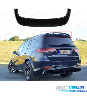 AILERON SPOILER MERCEDES GLS X167 20- LOOK AMG PRETO BRILHANTE