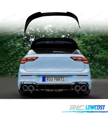 AILERON SPOILER VOLKSWAGEN VW GOLF 8 R GTI 20- PRETO BRILHANTE