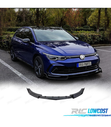 SPOILER LIP FRONTAL VOLKSWAGEN VW GOLF 8 R 20- PRETO BRILHANTE