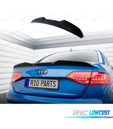 AILERON SPOILER AUDI A4 B8 11-15 PRETO BRILHANTE
