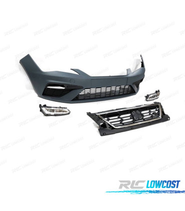 PARA-CHOQUES FRONTAL SEAT LEON 13-19 LOOK FR + FAROIS DE NEVOEIRO