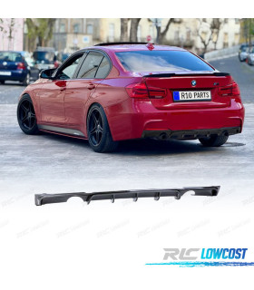 DIFUSOR BMW F30 F31 LOOK M PERFORMANCE CARBONO DUPLA SAÍDA