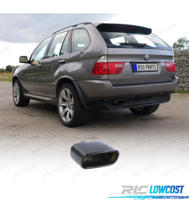 PONTEIRA DE ESCAPE UNIVERSAL EM INOX PRETO