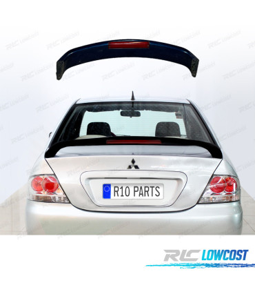 AILERON MITSUBISHI LANCER 03-08 TERCEIRA LUZ STOP PRETO BRILHANTE