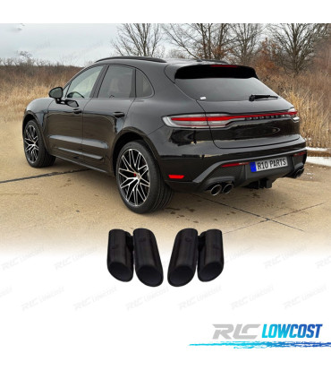 PONTEIRAS DE ESCAPE PORSCHE MACAN 18- LOOK S PRETO