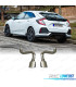 PONTEIRAS DE ESCAPE HONDA CIVIC 16-20 LOOK RR TYPE