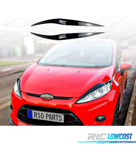 PESTANAS DE FARÓIS FORD FIESTA MK7 13-14 PRETO
