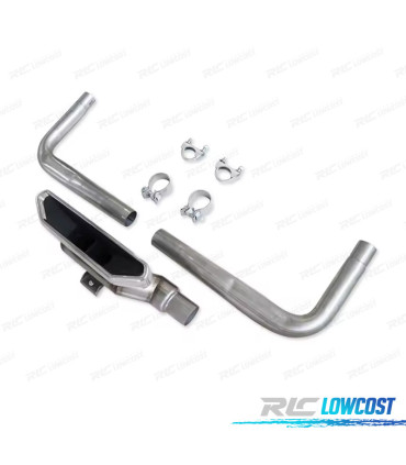 PONTEIRA DE ESCAPE HONDA CIVIC 16- LOOK SI CROMADO