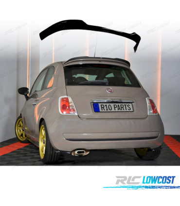 AILERON SPOILER FIAT 500 07-15 PRETO BRILHANTE