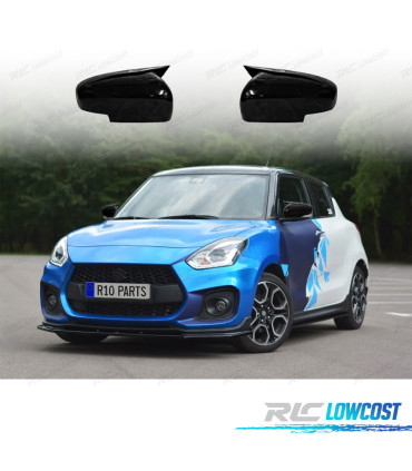 CAPAS DE ESPELHOS SUZUKI SWIFT 17- PRETO BRILHANTE