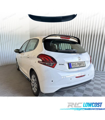 AILERON SPOILER PEUGEOT 208 12-15 PRETO BRILHANTE