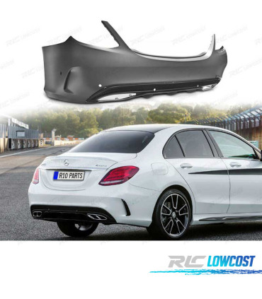 PARA-CHOQUES TRASEIRO MERCEDES CLASE C W205 14- LOOK AMG PDC