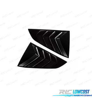 PERSIANA VIDRO LATERAL FORD MUSTANG 24- PRETO BRILHANTE