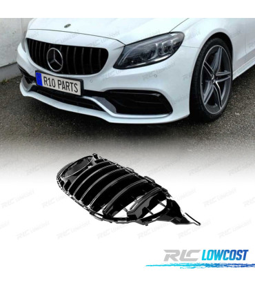 GRELHA FRONTAL MERCEDES W205 LOOK GT-R PRETO