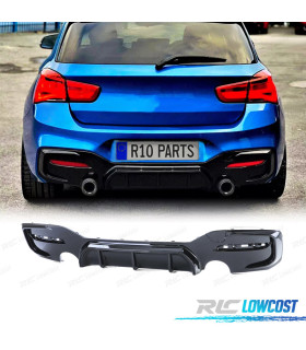 DIFUSOR BMW F20 F21 LCI 15-19 LOOK M PERFORMANCE PRETO BRILHANTE