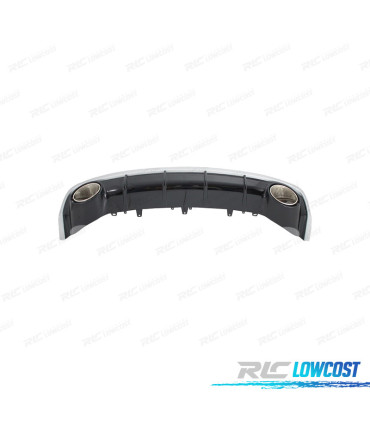DIFUSOR TRASEIRO AUDI A6 4G 15-18 LOOK RS + PONTEIRAS ESCAPE
