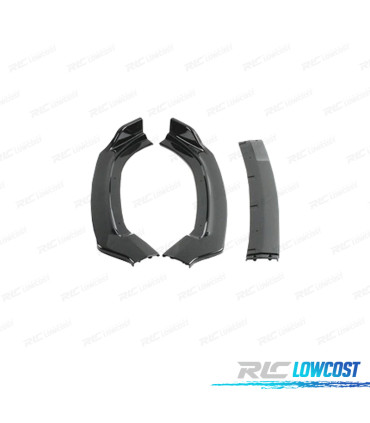 SPOILER LIP FRONTAL AUDI A6 C7 15-18 LOOK S-LINE PRETO BRILHANTE