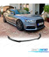 SPOILER LIP FRONTAL AUDI A6 C7 15-18 LOOK S-LINE PRETO BRILHANTE