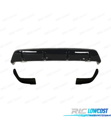 DIFUSOR BMW X6 G06 19-22 LOOK M PRETO BRILHANTE