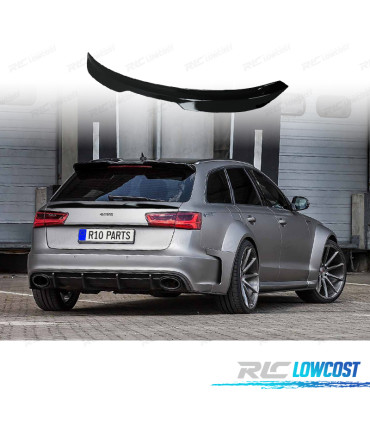 AILERON SPOILER AUDI A6 AVANT 11-18 PRETO BRILHANTE