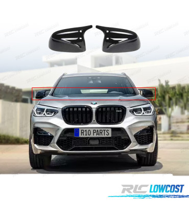 CAPAS DE ESPELHOS RETROVISORES BMW X5 G05 X6 G06 LOOK M PRETO BRILHANTE