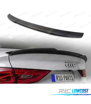 AILERON SPOILER TRASEIRO AUDI A3 8V SEDAN 12-19 LOOK RS3 CARBONO
