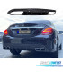 DIFUSOR TRASEIRO MERCEDES CLASE C C205 COUPE AMG 14-18 LOOK C63 PRETO BRILHANTE