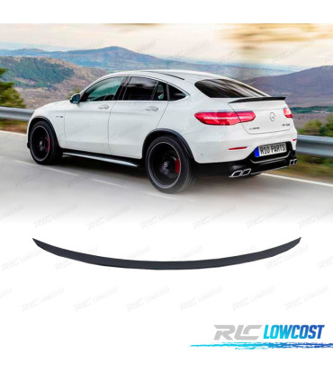 AILERON SPOILER MERCEDES GLC COUPE C253 15-22 LOOK AMG PRETO BRILHO