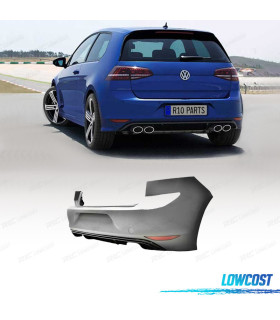 PARA-CHOQUES TRASEIRO VOLKSWAGEN VW GOLF 7 12-17 LOOK R20 PDC