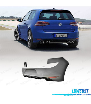 PARA-CHOQUES TRASEIRO VOLKSWAGEN VW GOLF 7 12-17 LOOK R20 PDC