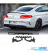 DIFUSOR MERCEDES C-CLASS C205 COUPE AMG 14-18 LOOK C63 MOLDURA PRETO BRILHANTE