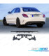 DIFUSOR MERCEDES C-CLASS W205 AMG 15-21 LOOK C63 MOLDURA PRATA
