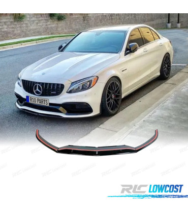 SPOILER LIP FRONTAL MERCEDES W205 SW 14-18 LOOK AMG C63