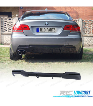 DIFUSOR BMW E92 E93 COUPÉ CABRIO 05-13 LOOK M PERFORMANCE PRETO BRILHANTE