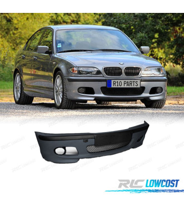 PARA-CHOQUES FRONTAL BMW E46 99-05 LOOK M + FAROIS DE NEVOEIRO AMARELOS
