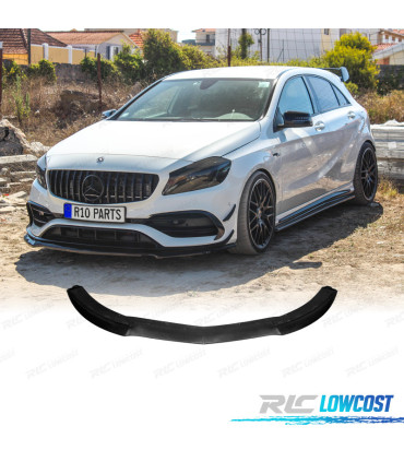 SPOILER LIP FRONTAL MERCEDES W176 AMG 12-15 LOOK A45 PRETO