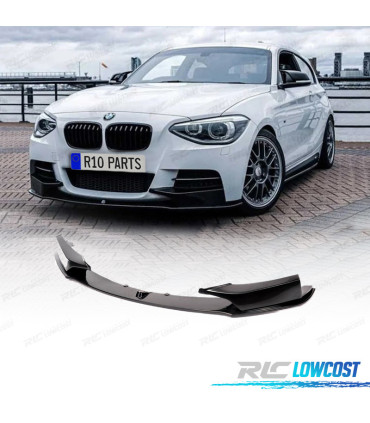 SPOILER LIP FRONTAL BMW F20 F21 11-15 M PERFORMANCE PRETO BRILHANTE
