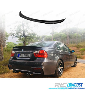 AILERON LIP SPOILER TRASEIRO BMW E90 05-12 LOOK M4 PSM PRETO BRILHANTE