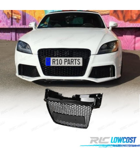 GRELHA DIANTEIRA AUDI TT 8J 06-14 LOOK RS PRETO BRILHANTE