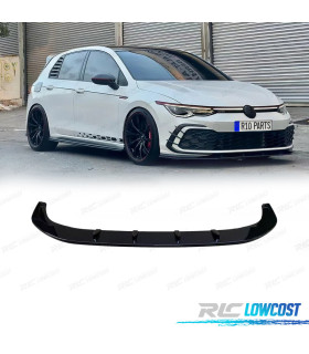 SPOILER LIP VOLKSWAGEN VW GOLF 8 GTI 20- PRETO BRILHANTE