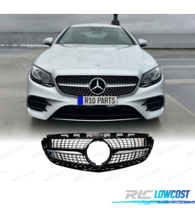 GRELHA DIANTEIRA MERCEDES CLASE E W212 14-16 LOOK DIAMOND PRETO