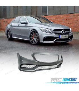 PARA-CHOQUES FRONTAL MERCEDES C W205 14-18 LOOK AMG C63 PRATEADO PDC