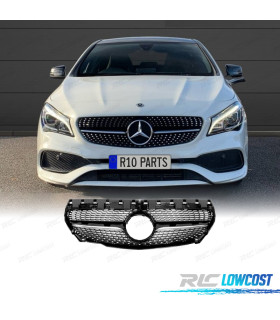 GRELHA FRONTAL MERCEDES CLASE CLA W117 13-16 LOOK DIAMOND PRETO