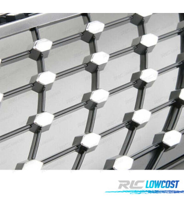 GRELHA FRONTAL MERCEDES CLASE CLA W117 13-16 LOOK DIAMOND PRETO