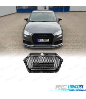 GRELHA FRONTAL AUDI A3 II 16-20 LOOK RS3 PRETO