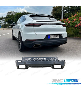 PARA-CHOQUES TRASEIRO PORSCHE CAYENNE 18-23 + DIFUSOR LOOK TURBO