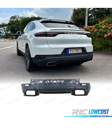 PARA-CHOQUES TRASEIRO PORSCHE CAYENNE 18-23 + DIFUSOR LOOK TURBO