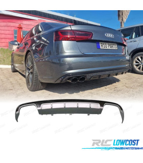 DIFUSOR TRASEIRO AUDI A6 C7 16- LOOK S6
